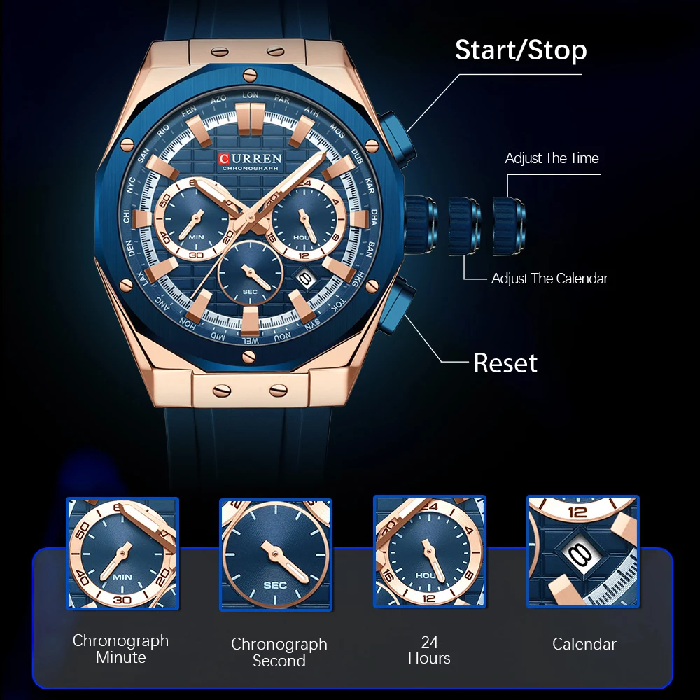 CURREN Luxury Brand High Quali - огляд і ціна Luxury Watch Maker