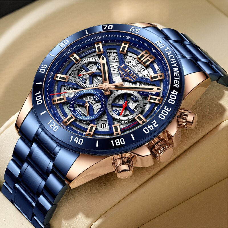 LIGE 2024 New Men Watch Top Br - огляд і ціна Luxury Watch Maker