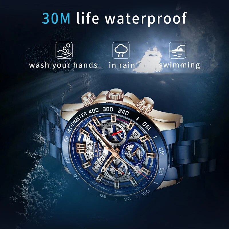 LIGE 2024 New Men Watch Top Br - огляд і ціна Luxury Watch Maker