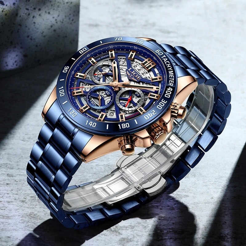 LIGE 2024 New Men Watch Top Br - огляд і ціна Luxury Watch Maker