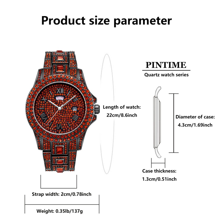 Luxury Hip Hop Stainless Steel - огляд і ціна Luxury Watch Iceberg