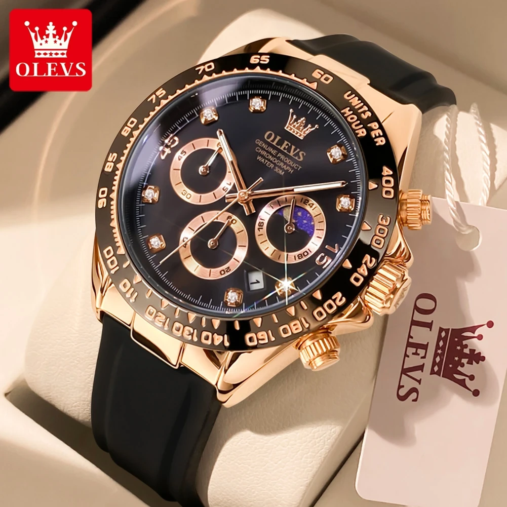 OLEVS 2875 Men's Watches Chron - огляд і ціна Luxury Watch Maker